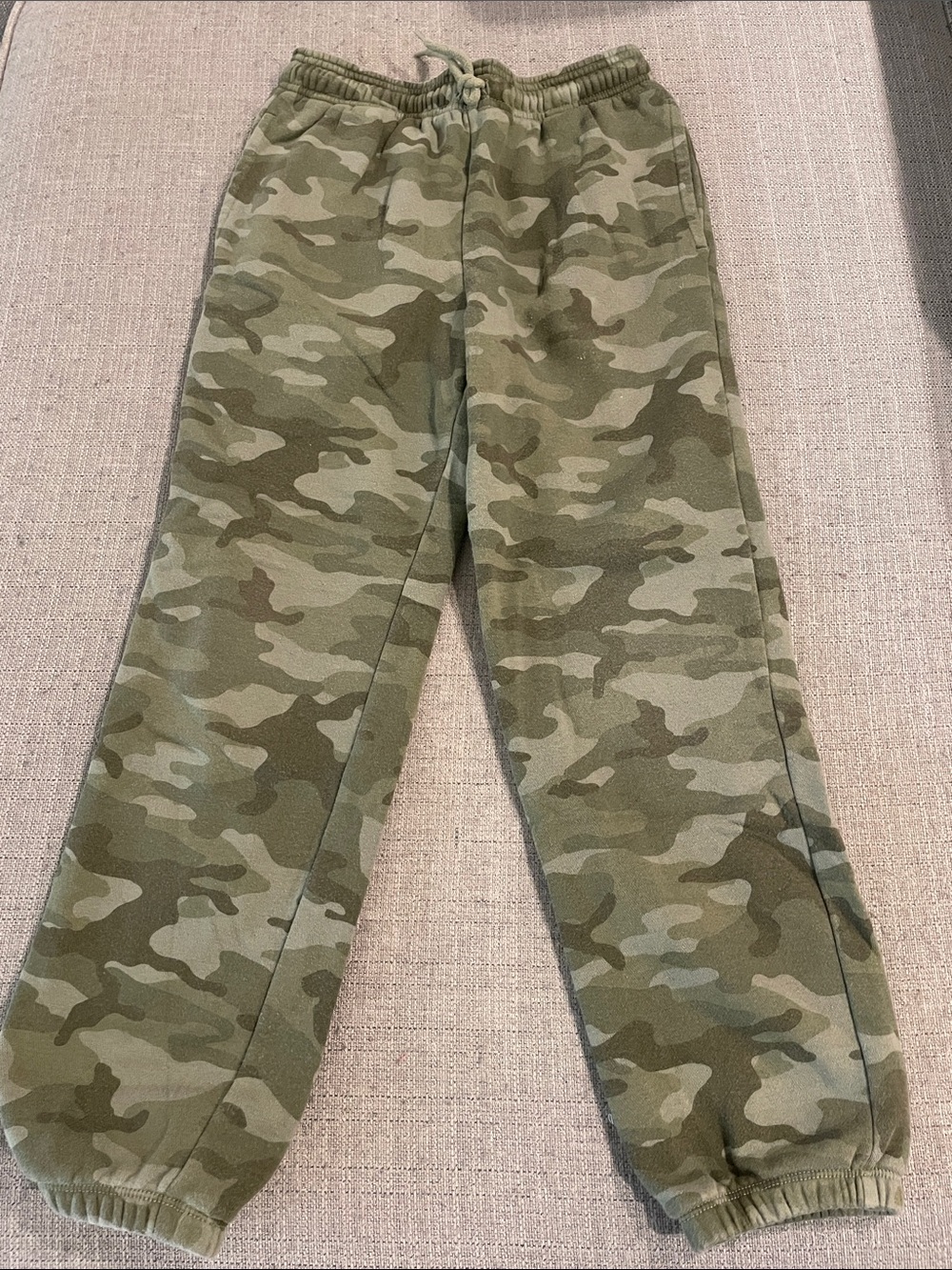 GAP Olive Green Camo Kids Jogger Sweatpants